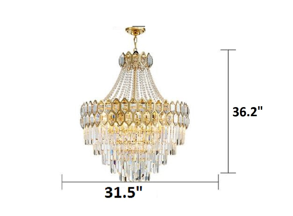 Lixra Modern Crystal Chandelier Light