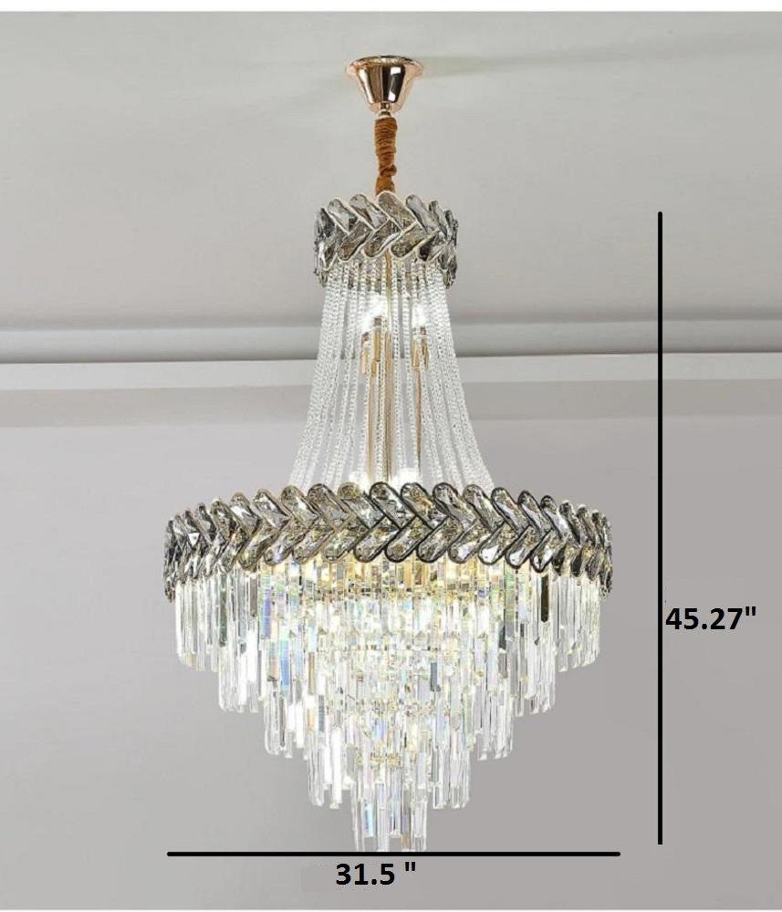 Lixra Modern Crystal Designed Chandelier Light