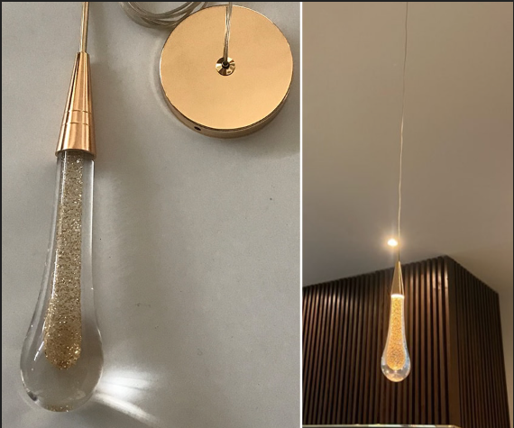 lixra Modern Crystal Glass Pendant Lights