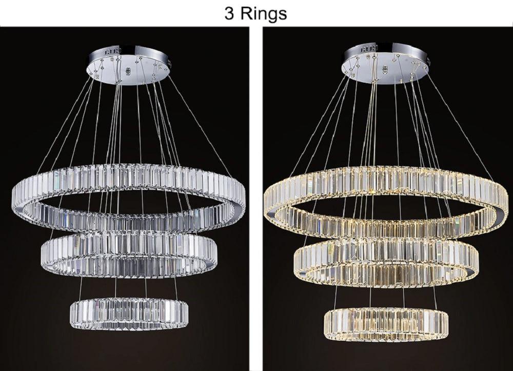 Lixra Modern Crystal LED Pendant Light