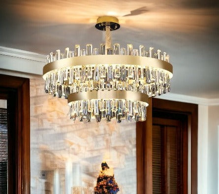 Lixra Modern Dazzling Light Crystal Chandelier