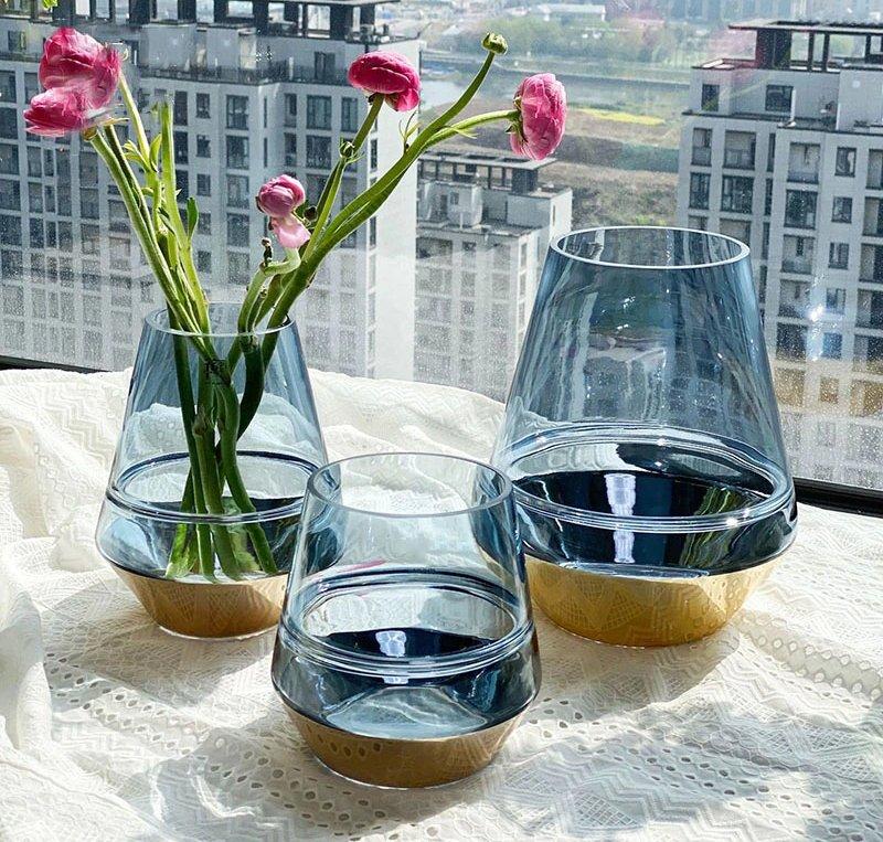 Lixra Modern Design Glass Flower Vase