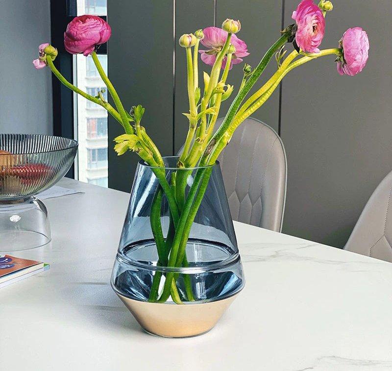 Lixra Modern Design Glass Flower Vase