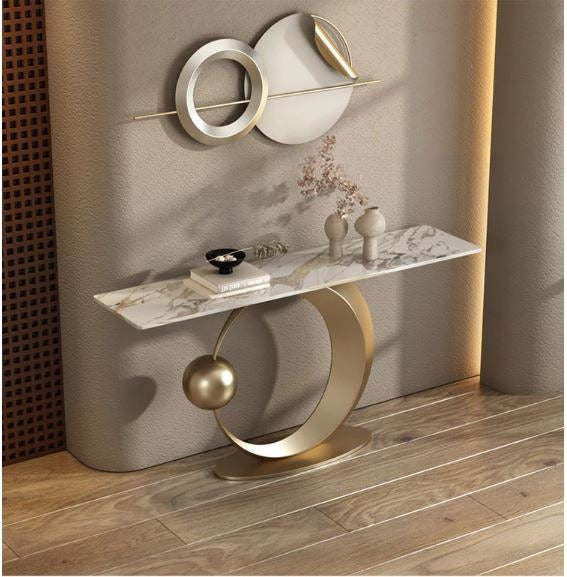 Lixra Modern Design Marble Top Accent Table