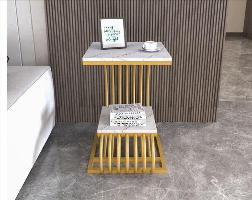 Lixra Modern Design Marble Top Side Table