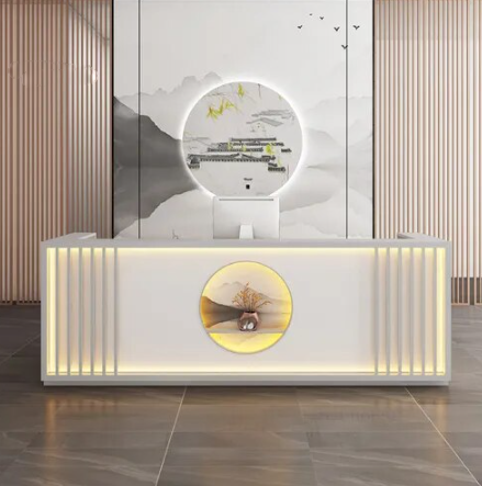 Lixra Modern Design Wooden Reception Desk