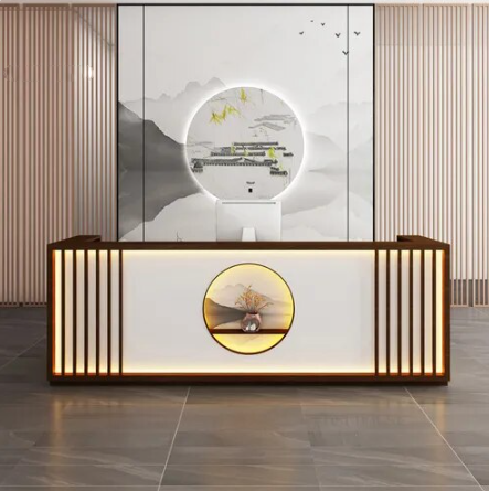 Lixra Modern Design Wooden Reception Desk