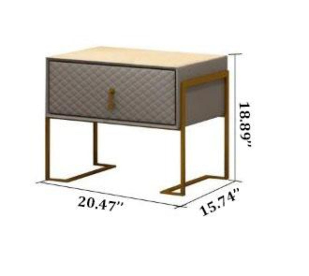 Lixra Modern Designed Leather Night Stand