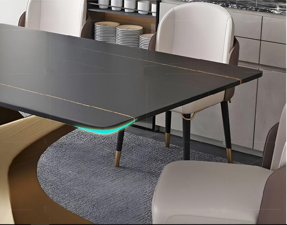 Lixra Modern Designed Marble Dining Table Set