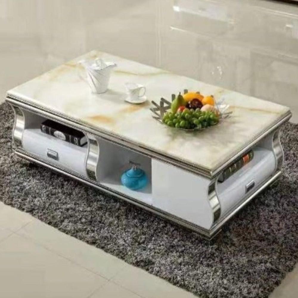 Lixra Modern Designed Marble Top Coffee Table