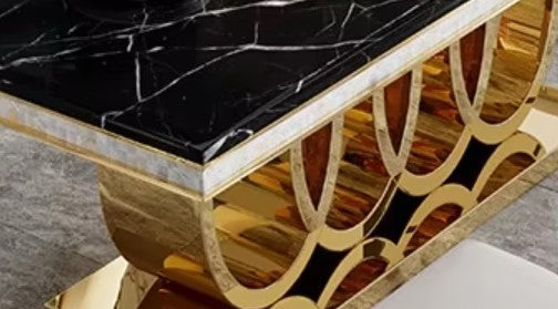 Lixra Modern Designer Marble Dining Table Set