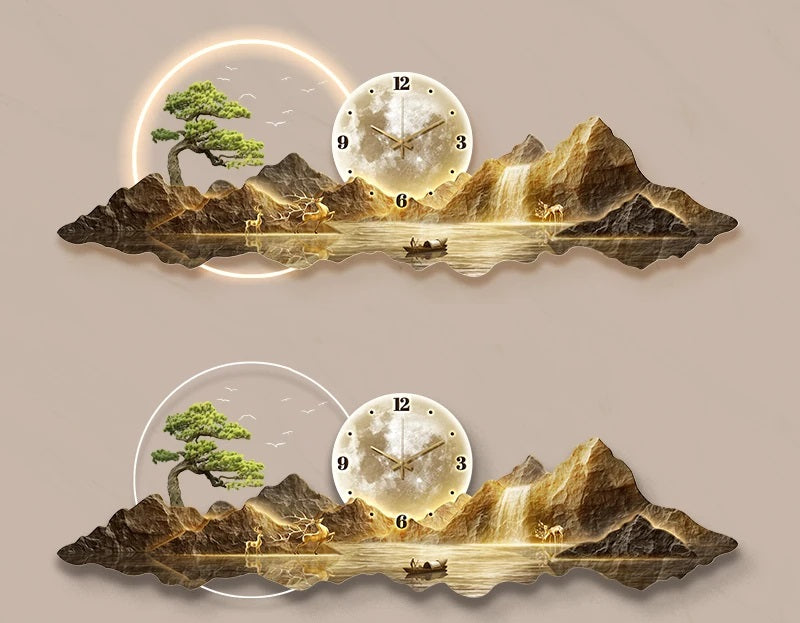Lixra Modern Elegance Nature-Inspired Wall Clock