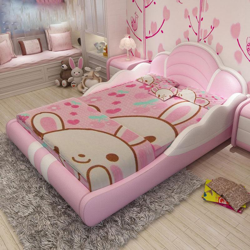 Lixra Modern Endearing Comfy Leather Kids Bed