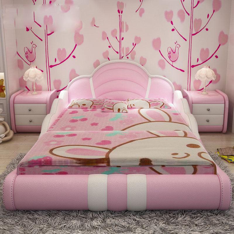 Lixra Modern Endearing Comfy Leather Kids Bed