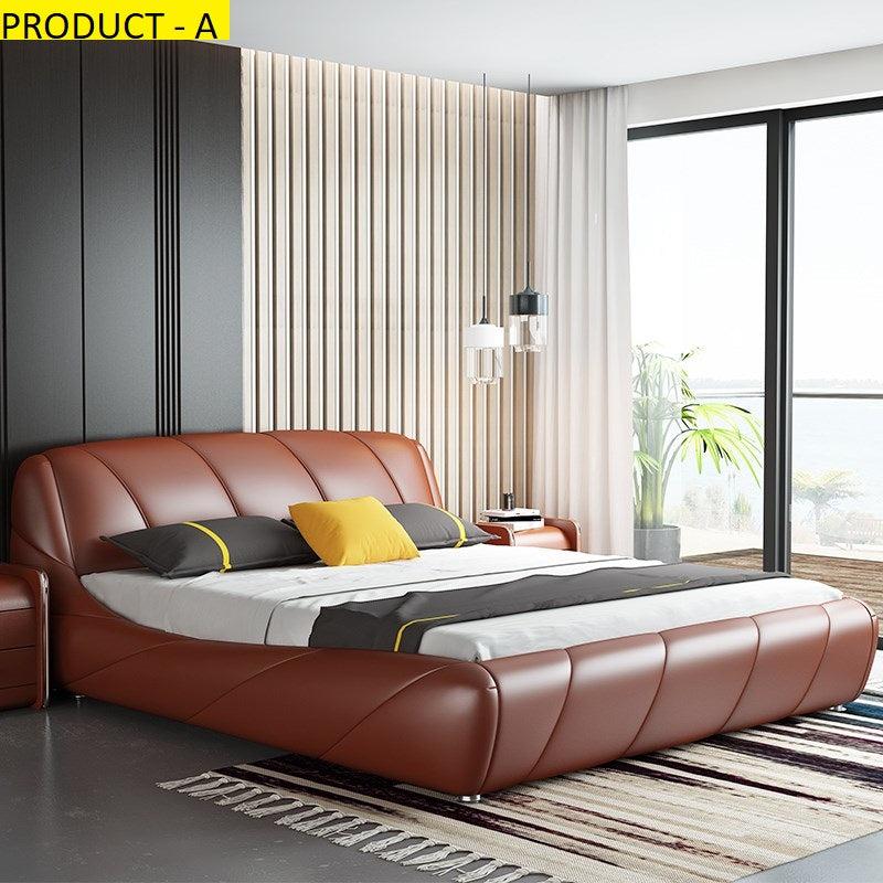 Lixra Modern Endearing Design Cozy Leather Bed