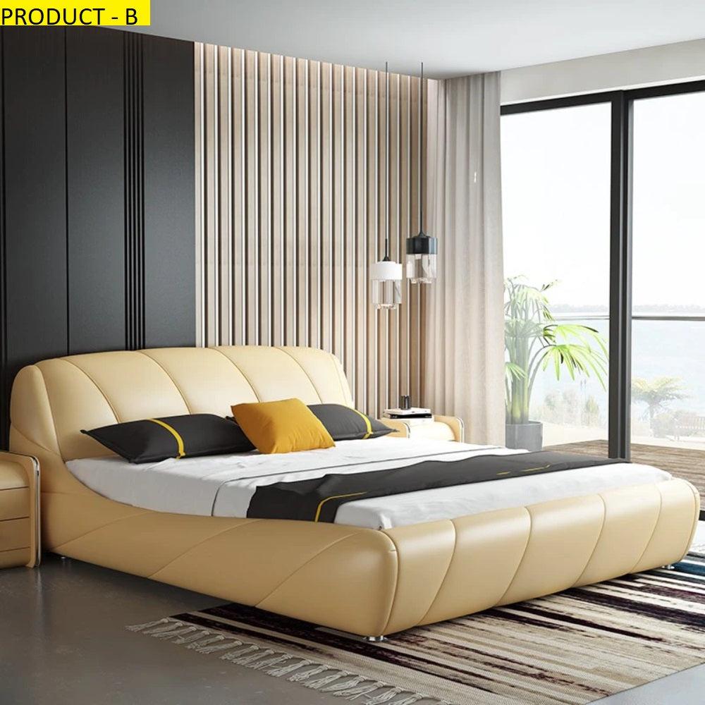 Lixra Modern Endearing Design Cozy Leather Bed