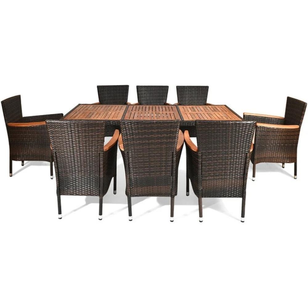 Lixra Modern Exemplary Rattan Dining Table Set
