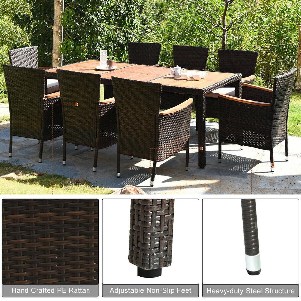 Lixra Modern Exemplary Rattan Dining Table Set