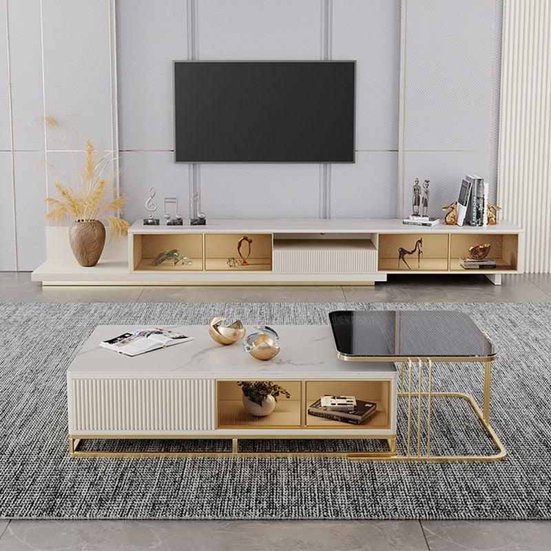 Lixra Modern Expandable Wooden LED TV-Cabinet