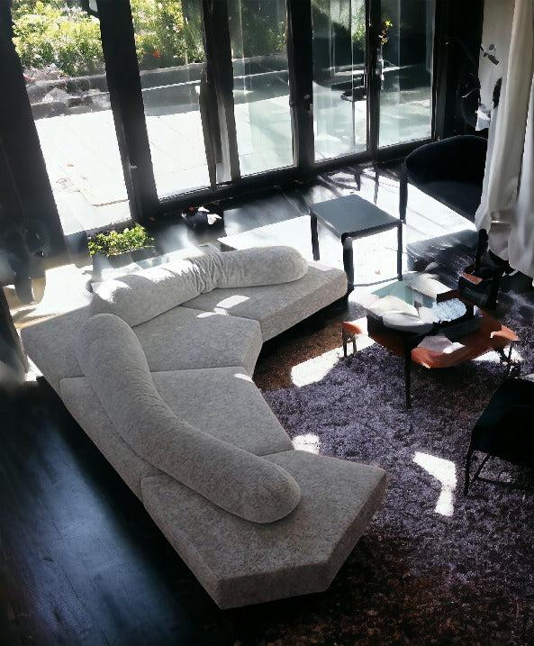 lixra Modern Fabric Upholstery Sectional Sofa Set