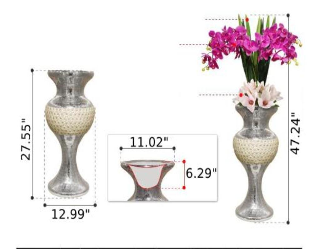 Lixra Modern Floor Vase For Home Décor