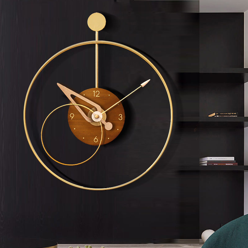 Lixra Modern Glorious Metallic Striking Wall Clock