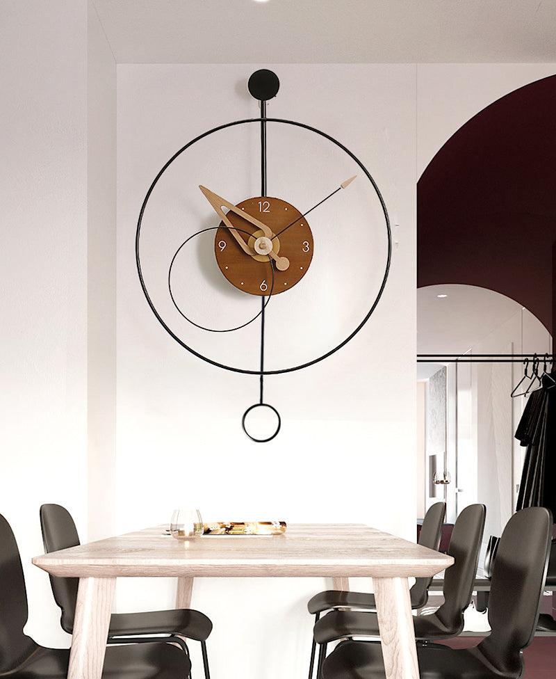 Lixra Modern Glorious Metallic Striking Wall Clock