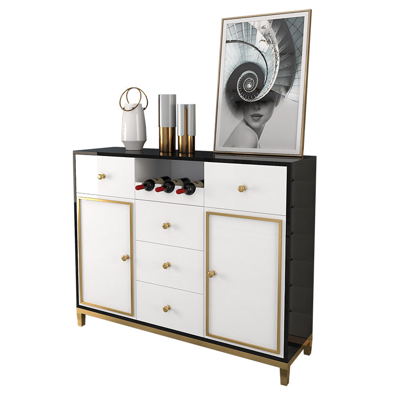 Lixra Modern Glossy Finish Palatial Wooden Cabinet