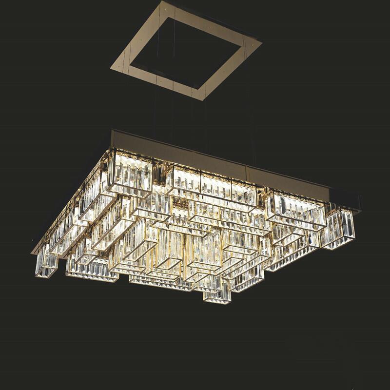 Lixra Modern Glossy Ornate Crystal Chandelier