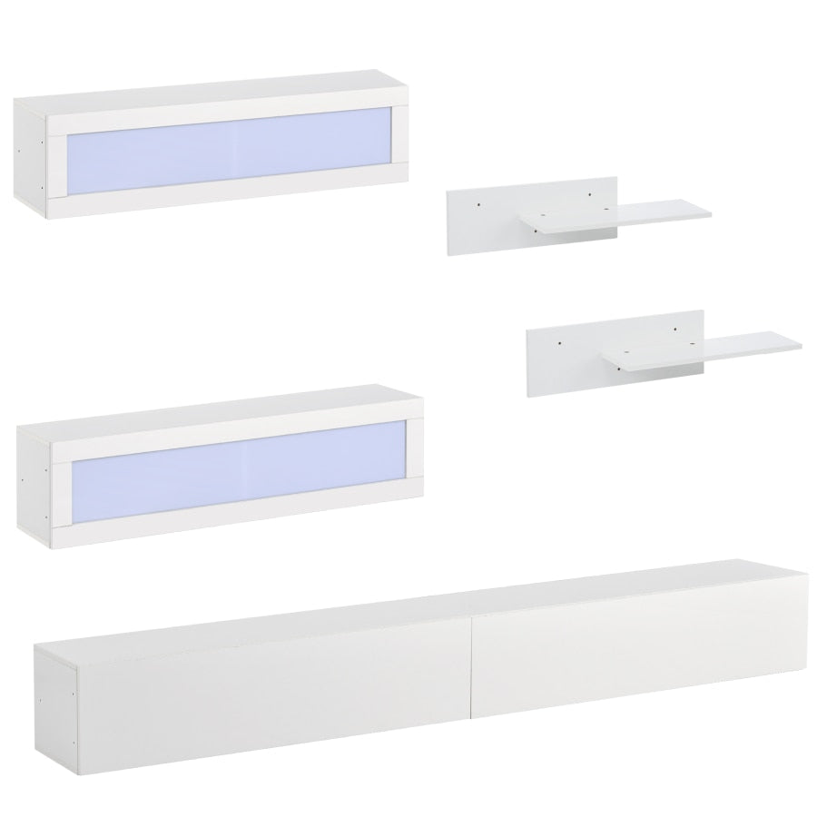 Lixra Modern Glossy Wall Mounted TV Cabinet