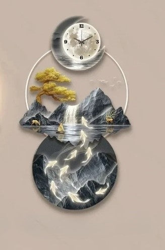 Lixra Modern Glowing Large LED Wall Clocks