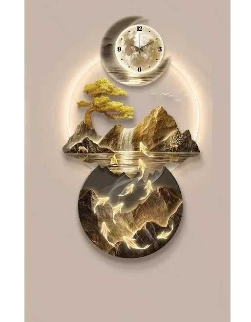 Lixra Modern Glowing Large LED Wall Clocks