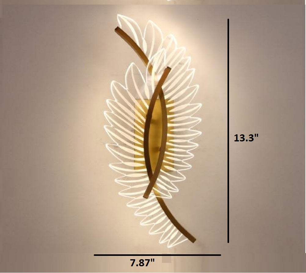 lixra Modern Gold Designer Wall Lights