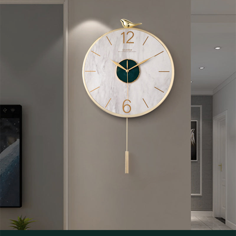 Lixra Modern Gold Finish Bodacious Wall Clock