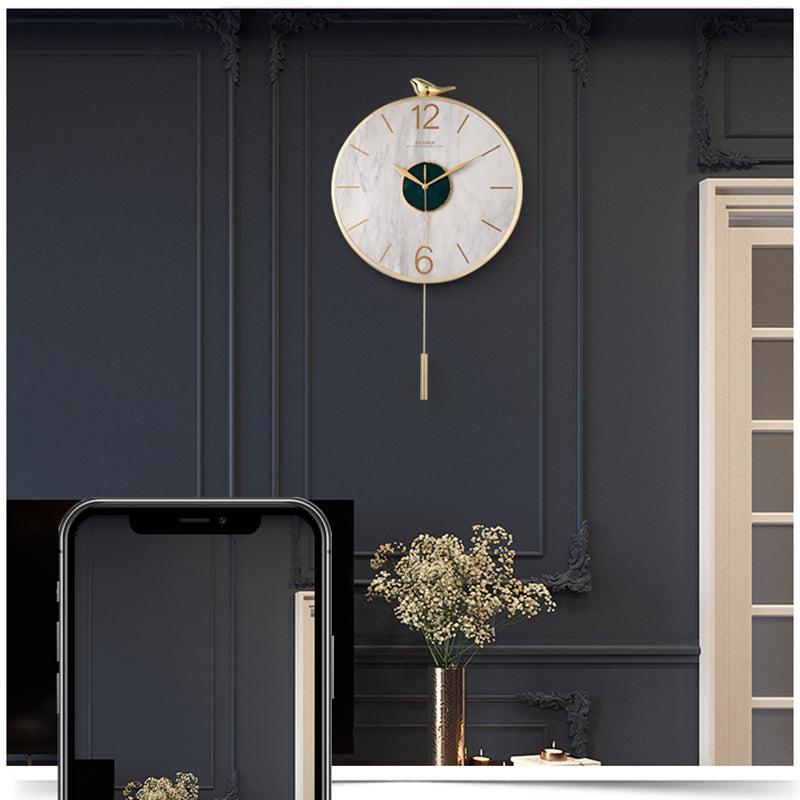 Lixra Modern Gold Finish Bodacious Wall Clock