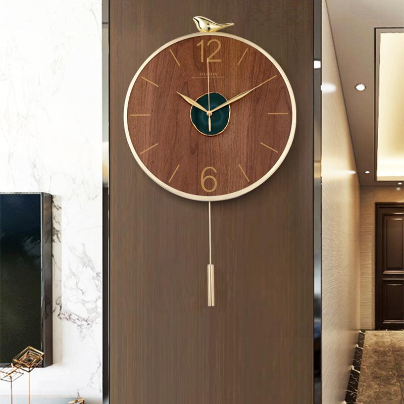 Lixra Modern Gold Finish Bodacious Wall Clock