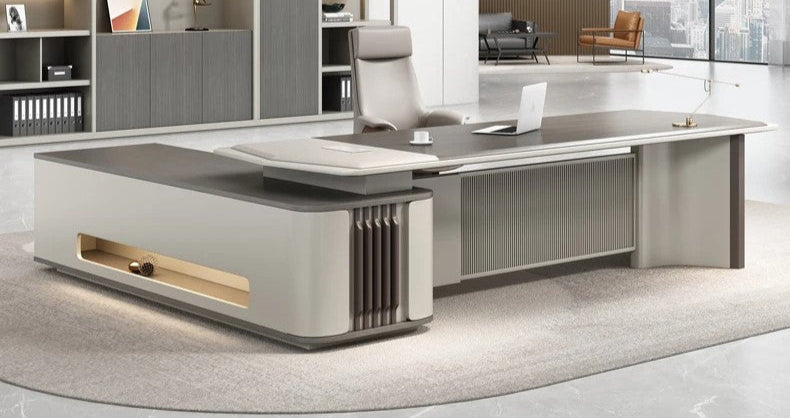 Lixra Modern L-Shaped LED Computer Desk