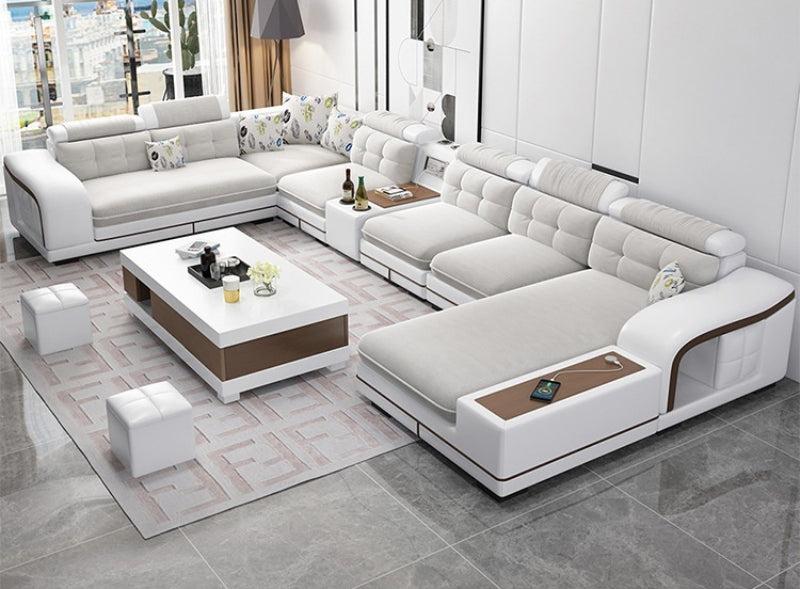 Lixra Modern Large Fabric Sectional Sofa