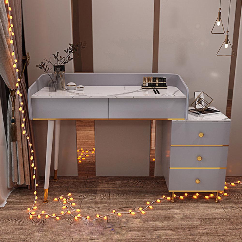 Lixra Modern Lavish Marble-Top Dresser Cabinet