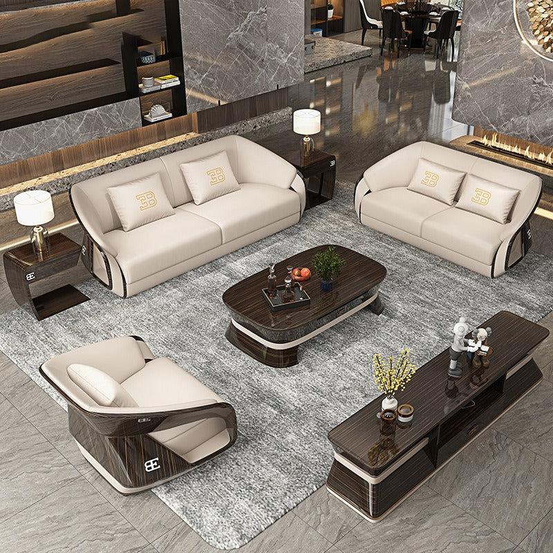 lixra Modern Leather Sofa Set for Living Room