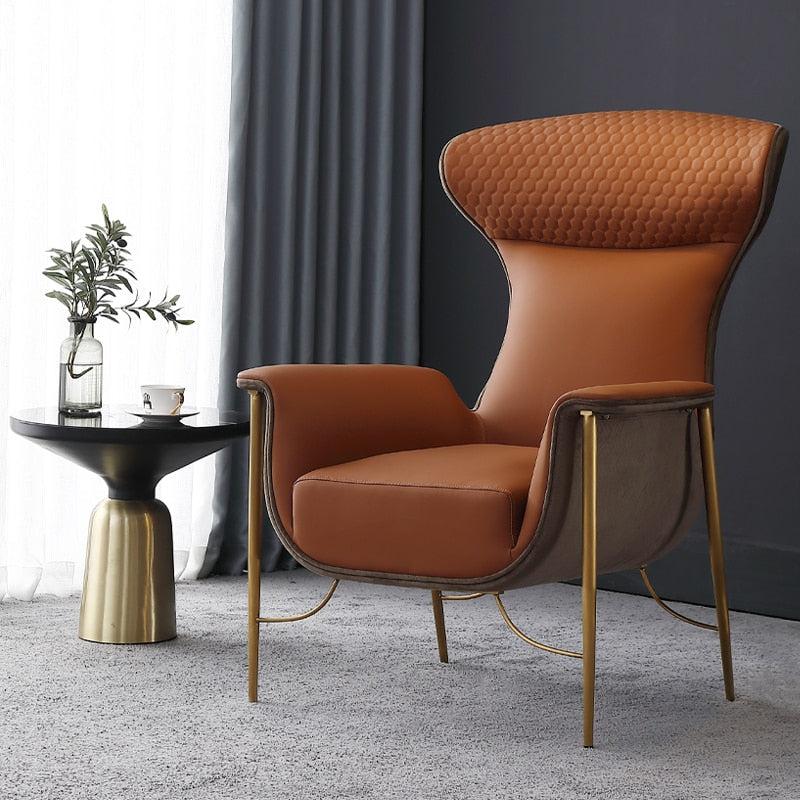 Lixra Modern Leather Upholstered Accent Chair