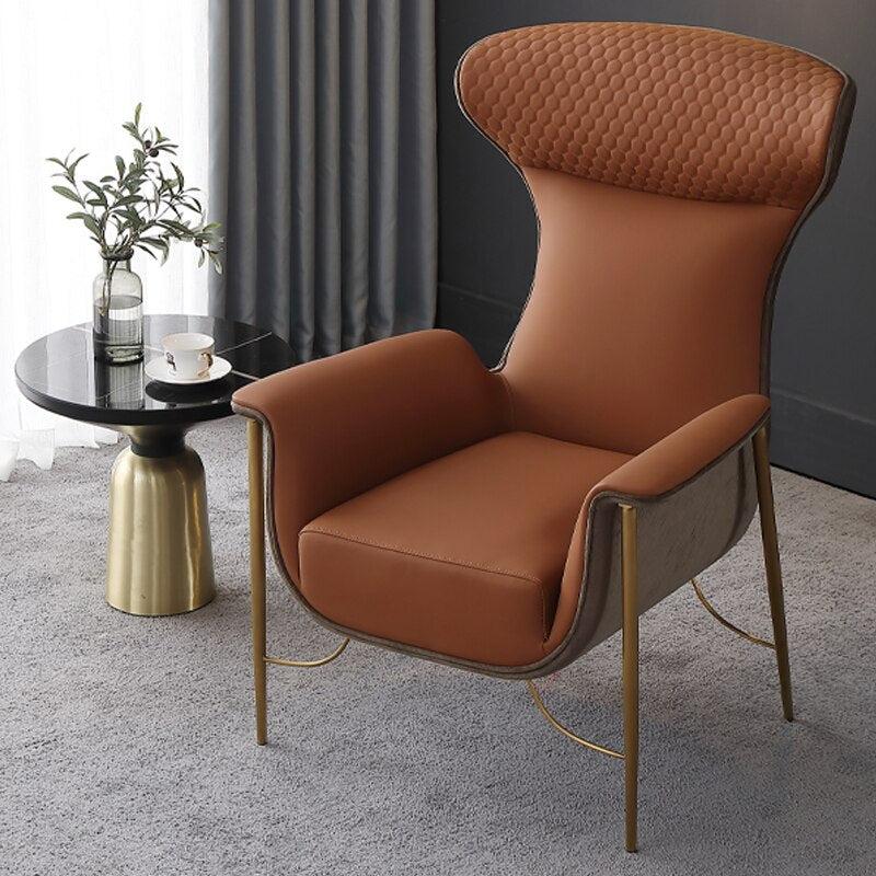 Lixra Modern Leather Upholstered Accent Chair