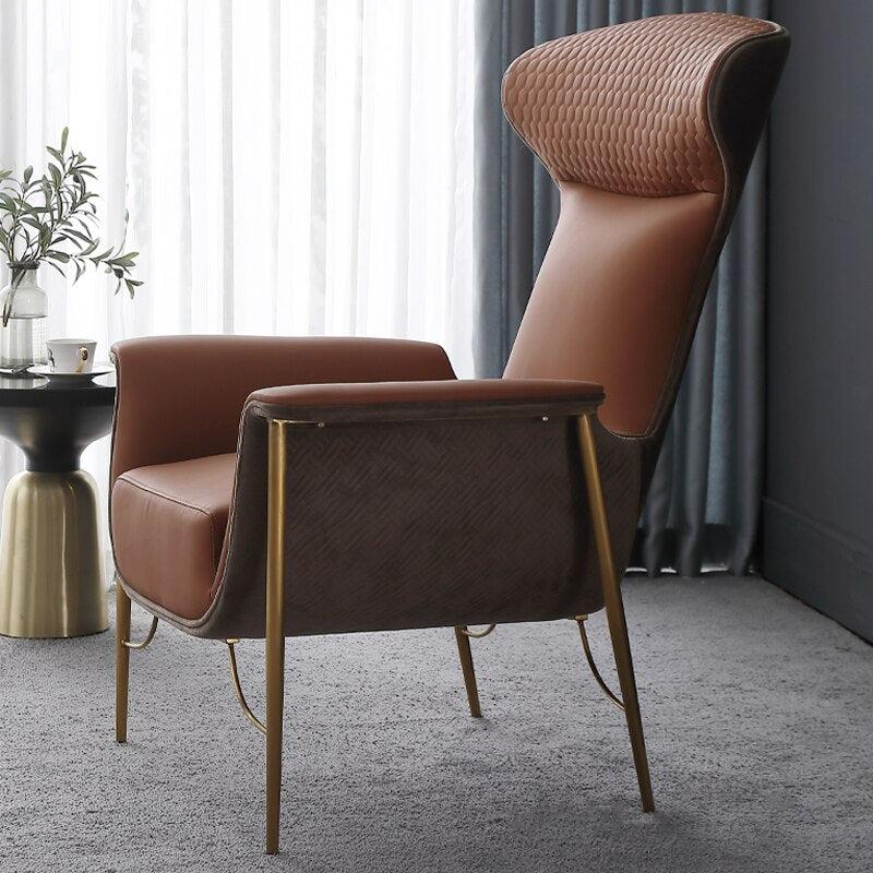 Lixra Modern Leather Upholstered Accent Chair