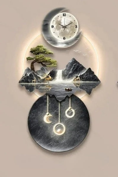 Lixra Modern LED Wall Clocks For Living Room