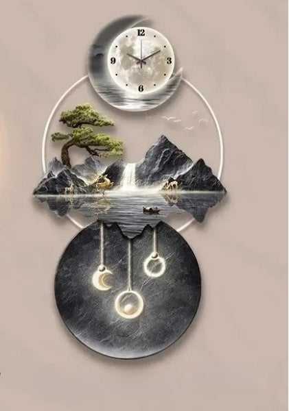 Lixra Modern LED Wall Clocks For Living Room