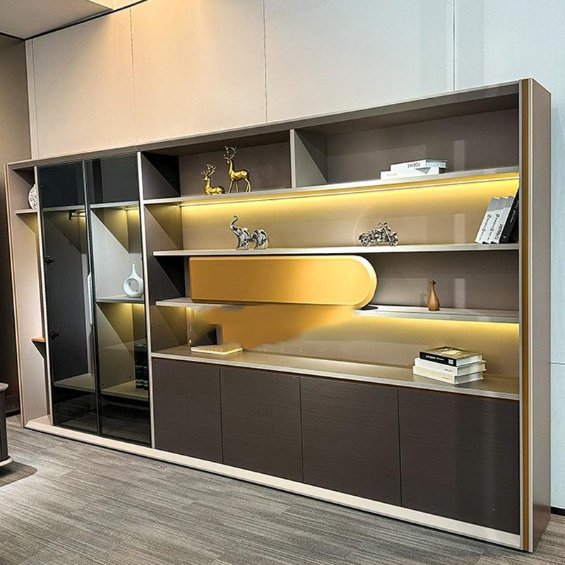 Lixra Modern LED Wooden Elegant Bookshelf