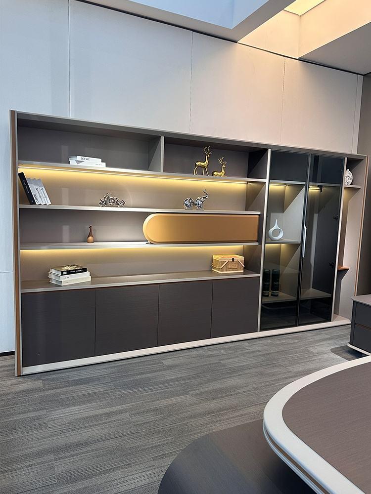 Lixra Modern LED Wooden Elegant Bookshelf