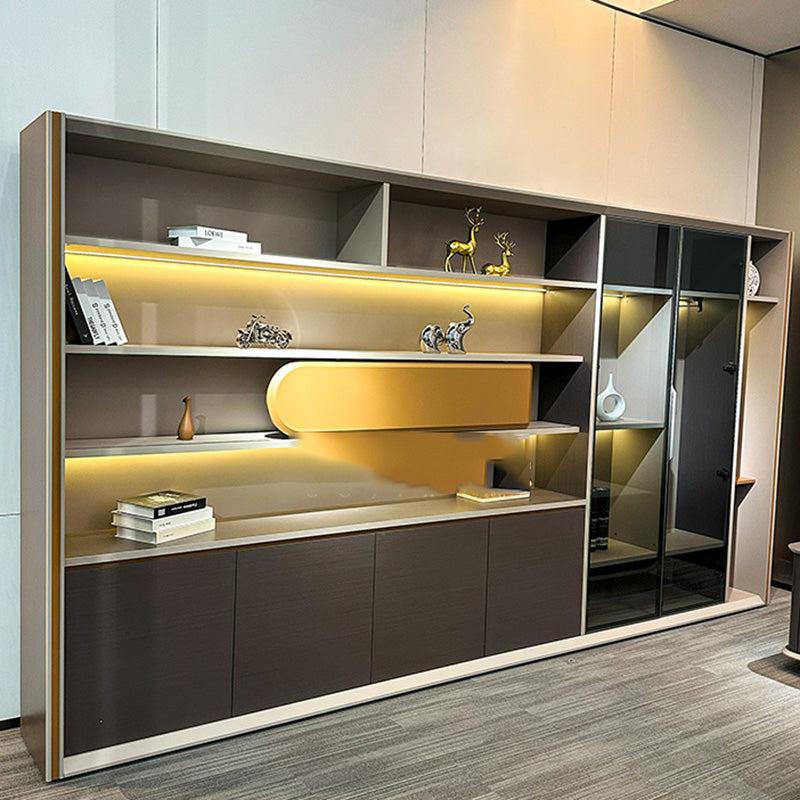 lixra Modern LED Wooden Elegant Bookshelf