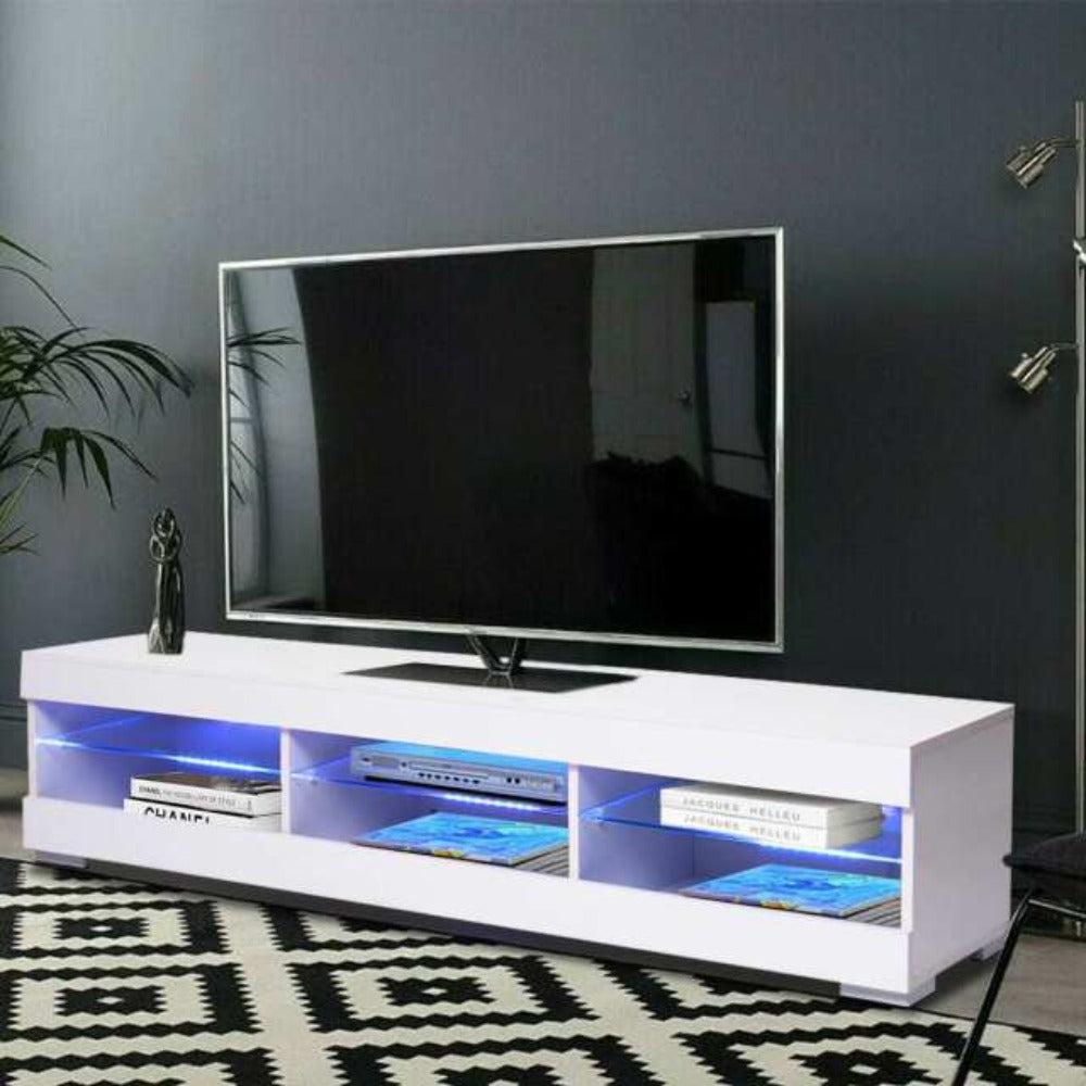 Lixra Modern LED Wooden TV Stand