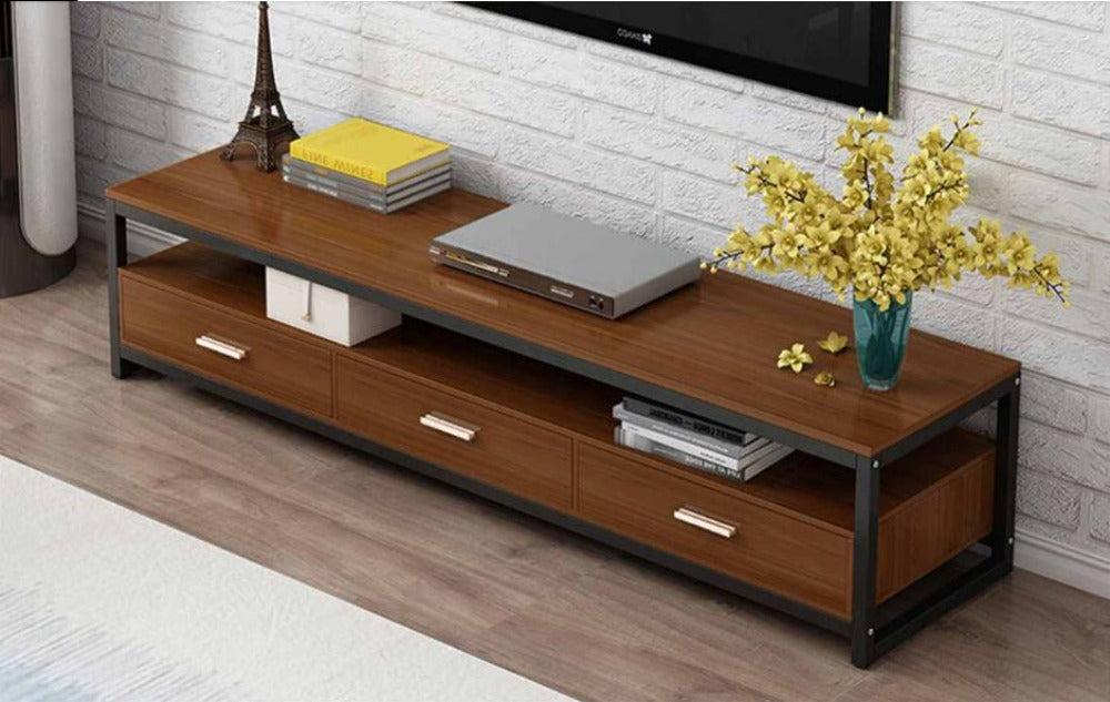 Lixra Modern Look Luxurious Wooden TV Stand